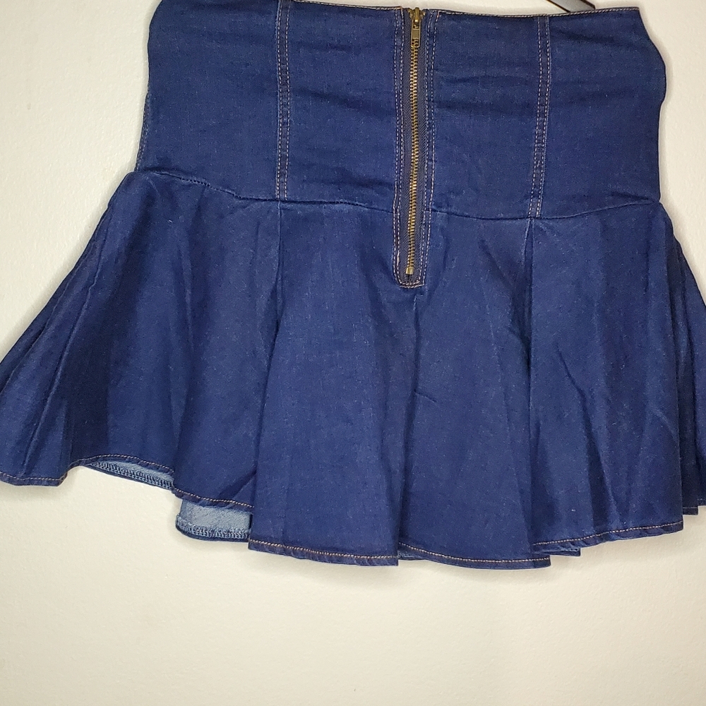 36.5 denim skirt